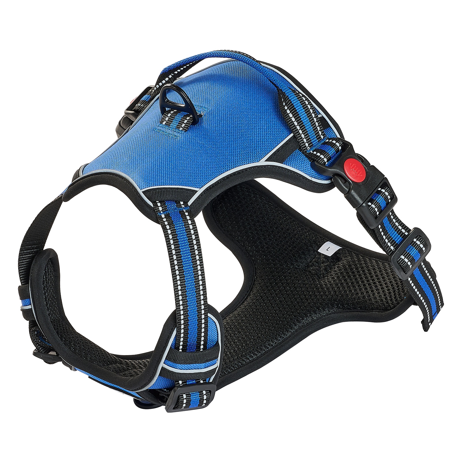Dog Harness For Large Dogs No Pull Adjustable Dog Vest Pet Harness With Leash_voghion.com